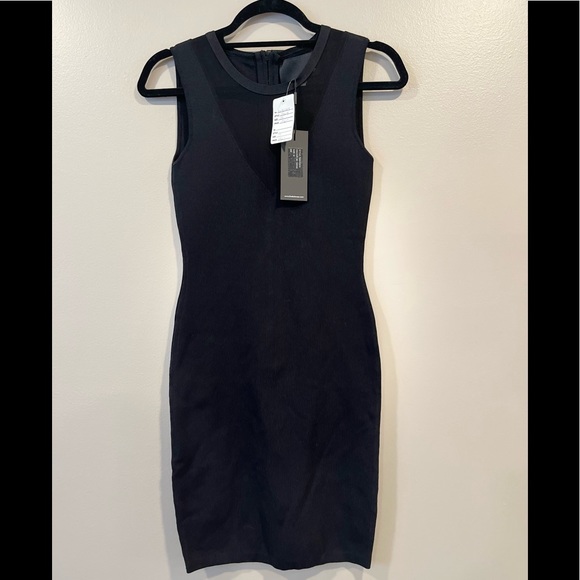 Black Bodycon Mini Dress - Picture 1 of 3